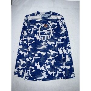 Team Issued Adidas Tennessee State University Warm Up Shirt Blue Men's Size‎ S